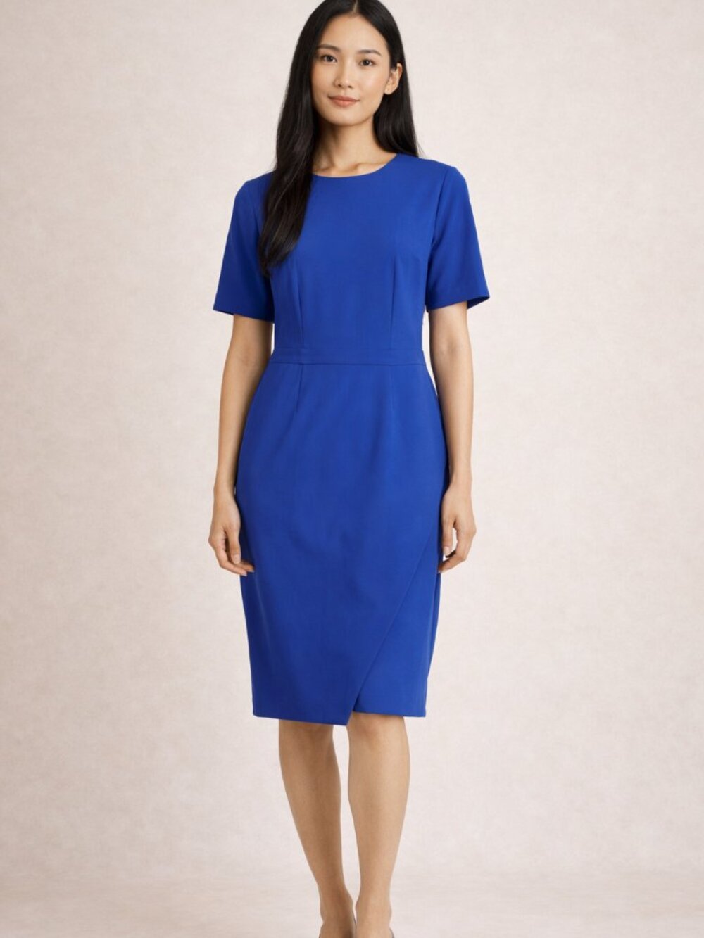 Banana Republic Cobalt Blue Sheath Midi Dress size 8